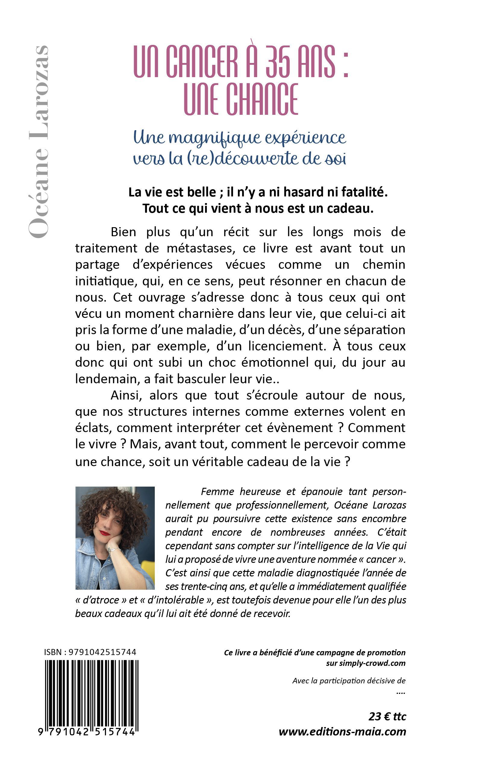 Un cancer à 35 ans : une chance
