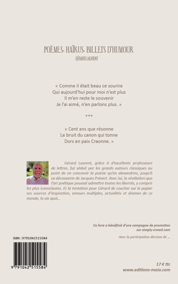 Poèmes, haïkus, billets d'humour