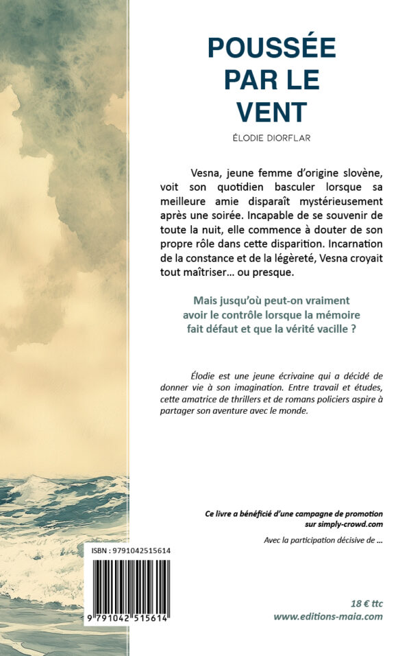 Poussée par le vent