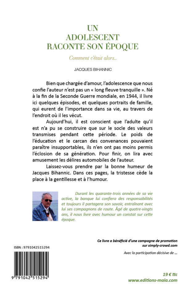 Un Adolescent Raconte Son époque