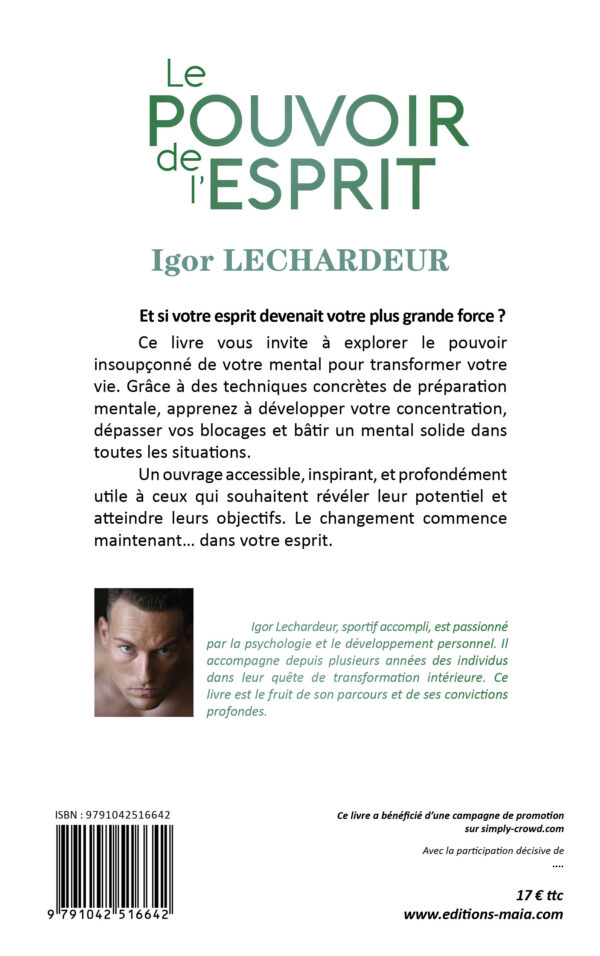 Le Pouvoir de l’Esprit – Transformez votre vie grâce à la préparation mentale