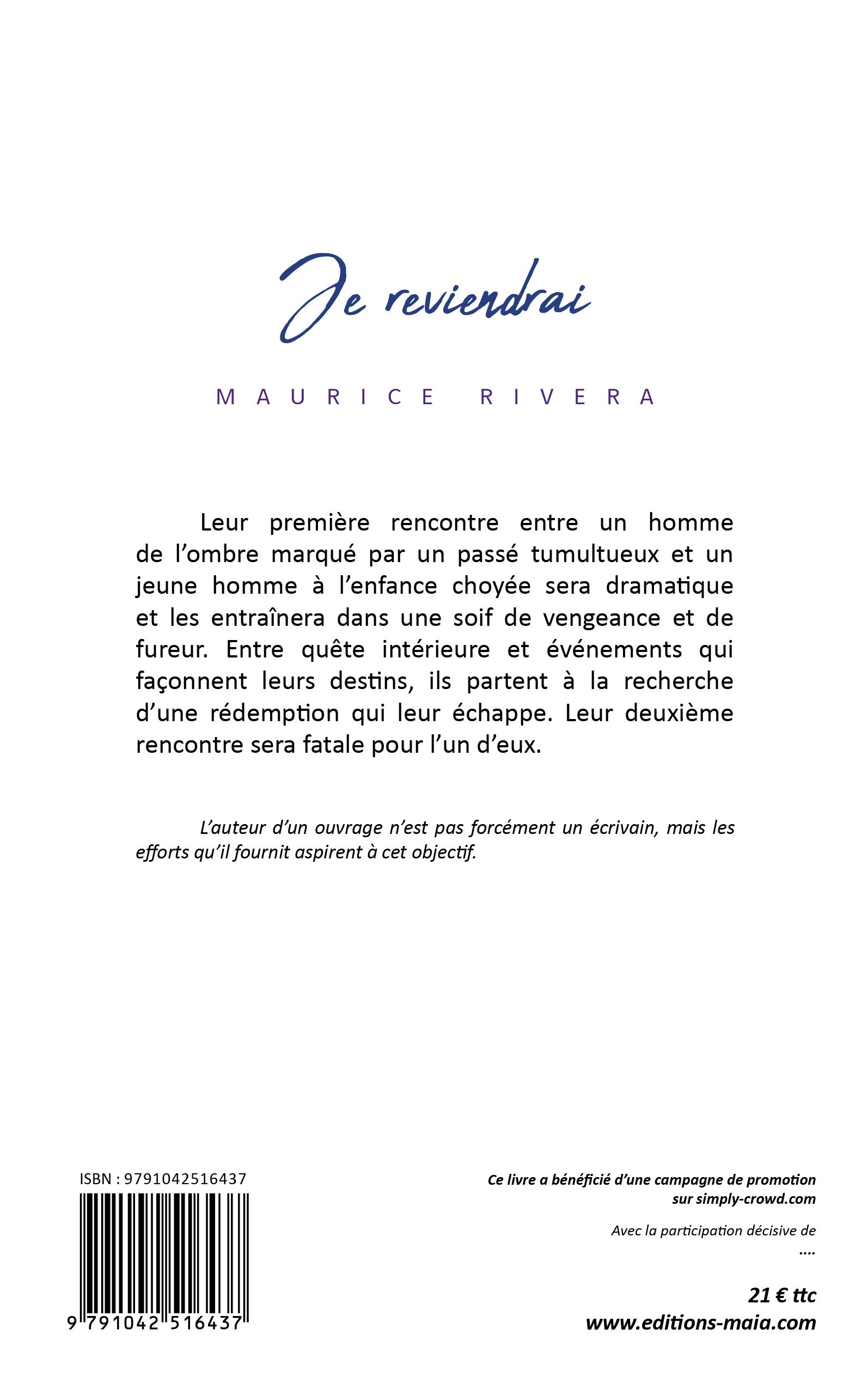 Je reviendrai